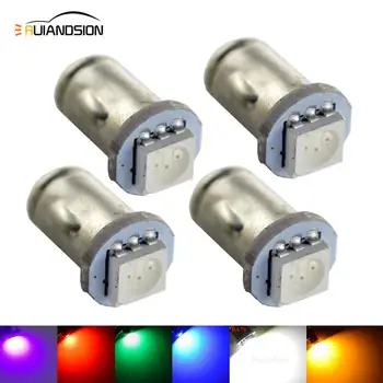 

4PCS Amber BSA Norton Lucas LED Indicator Warning Light Bulbs 281 BA7S 12V 20LM White red blue green pink