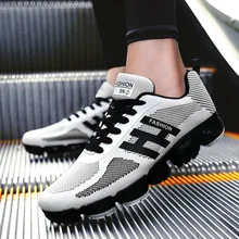 Мужская Черная прогулочная обувь; Новинка года; летние кроссовки на шнуровке; Мужская обувь; Уличная обувь; Calzado De Hombre; дышащая мужская прогулочная обувь