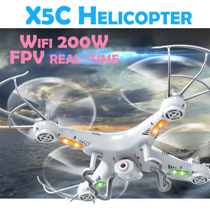 RC Helicopter SMRC X5C 1 FPV Real time 2MP Wifi remote control quadcopter drone with camera
