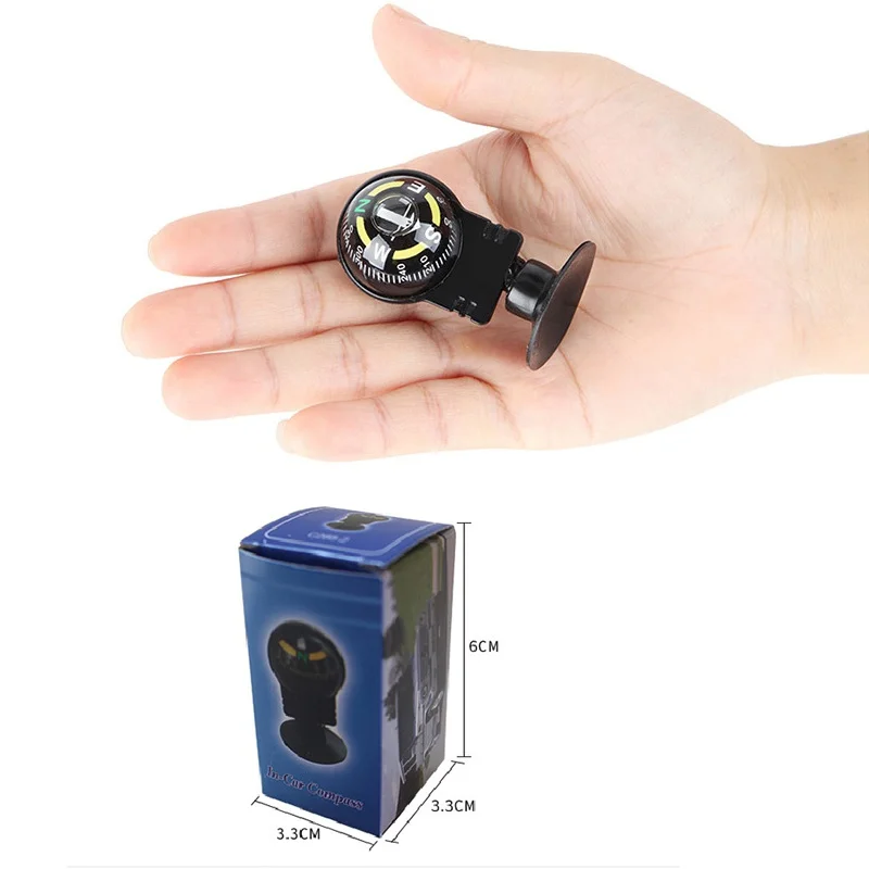 

Hot Portable Pocket Ball Dashboard Dash Mount Navigation Compass Car Boat Truck Suction Black New