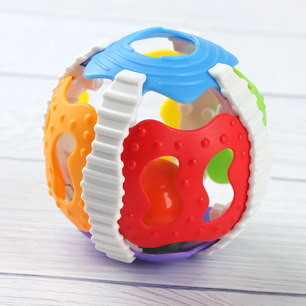 Toy Preschool Toys Musical Instrument Baby Handbell Chick Rattles Rattles Ball