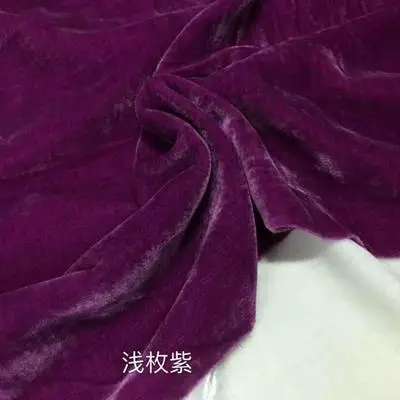 100x114 см Класс однотонные, шелковые Undercloth реальный бархат Cheongsam Золотой Вельветовое платье шелковое Вельветовое Платье Шелковые ткани высокого качества; - Цвет: 23
