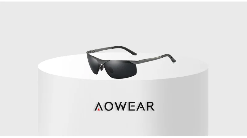 Aowear Новые поступления Для Мужчин's Солнцезащитные очки для женщин Для мужчин поляризационные зеркальное покрытие Защита от солнца Очки