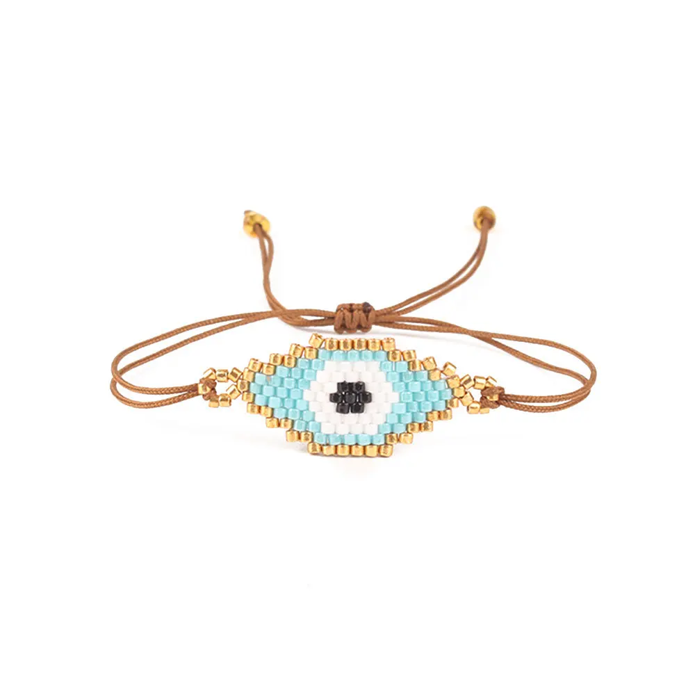 Браслет evil eye MIYUKI браслеты с кисточками бисер регулируемый ручной работы тканый женский подарок