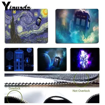

Yinuoda Funny Doctor Who Tardis Van Gogh Keyboard Gaming MousePads Size for 18x22cm 25x29cm Small Mousepad
