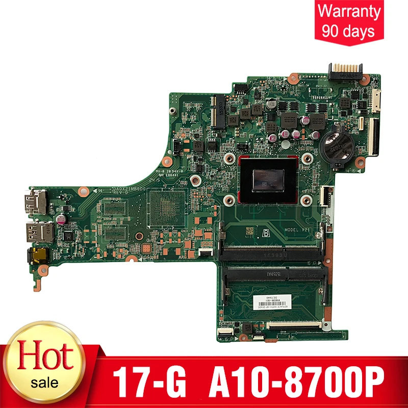 

DA0X21MB6D0 for HP Pavilion Notebook 15 15-ab 15Z-AB Series 809338-601 809338-501 809338-001 A10-8700P Laptop Motherboard Tested