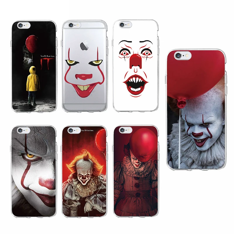 Мягкий прозрачный чехол для телефона Pennywise Clown Float It Cartoon Comic iPhone 7 7Plus 6S 8 8PLUS X XS Max |