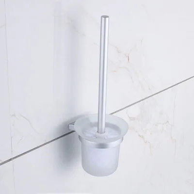 Toilet brush Набор из нержавеющей стали для ванной комнаты, хромированный полированный держатель для зубных щеток, держатель для бумаги, держатель для полотенец, аксессуары для ванной комнаты - Цвет: Toilet brush