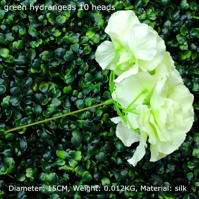 Искусственные растения стена хедж-панелей DIY аксессуары поддельные цветы искусственные растения для дома и сада вечерние Свадебный декор - Цвет: hydrangeasB