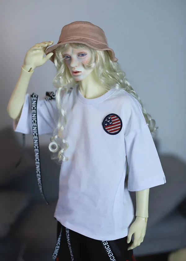 BJD shirt half sleeve T-shirt with ribbons for 1/3 BJD SD DD doll size uncle SSDF ghost 2 size doll accessories BJD clothes