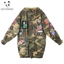 Весенне-осенние высококачественные куртки на молнии с вышивкой и аппликацией для женщин, модные, застегивающийся воротник, Свободные пиджаки ZQ355