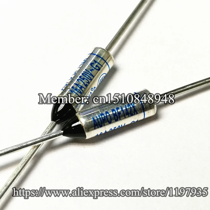 

10/PCS temperature fuse AUPO BF142X Tf142 16A 250V 142 degrees 16A 250V Thermal Fuse