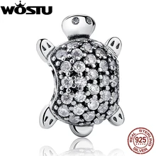 Real 925 sterling silver sea turtle charm fit pandora original pulsera collar auténtica joyería de regalo de navidad