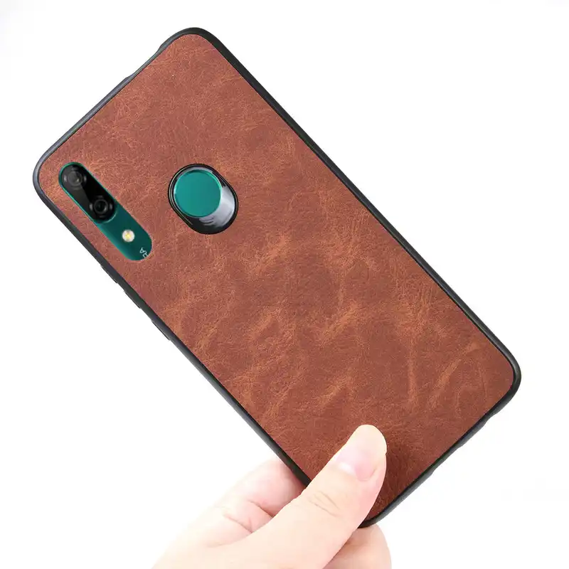 Новая мода обложка на заднюю панель из искусственной кожи для Huawei P SMART Z чехол
