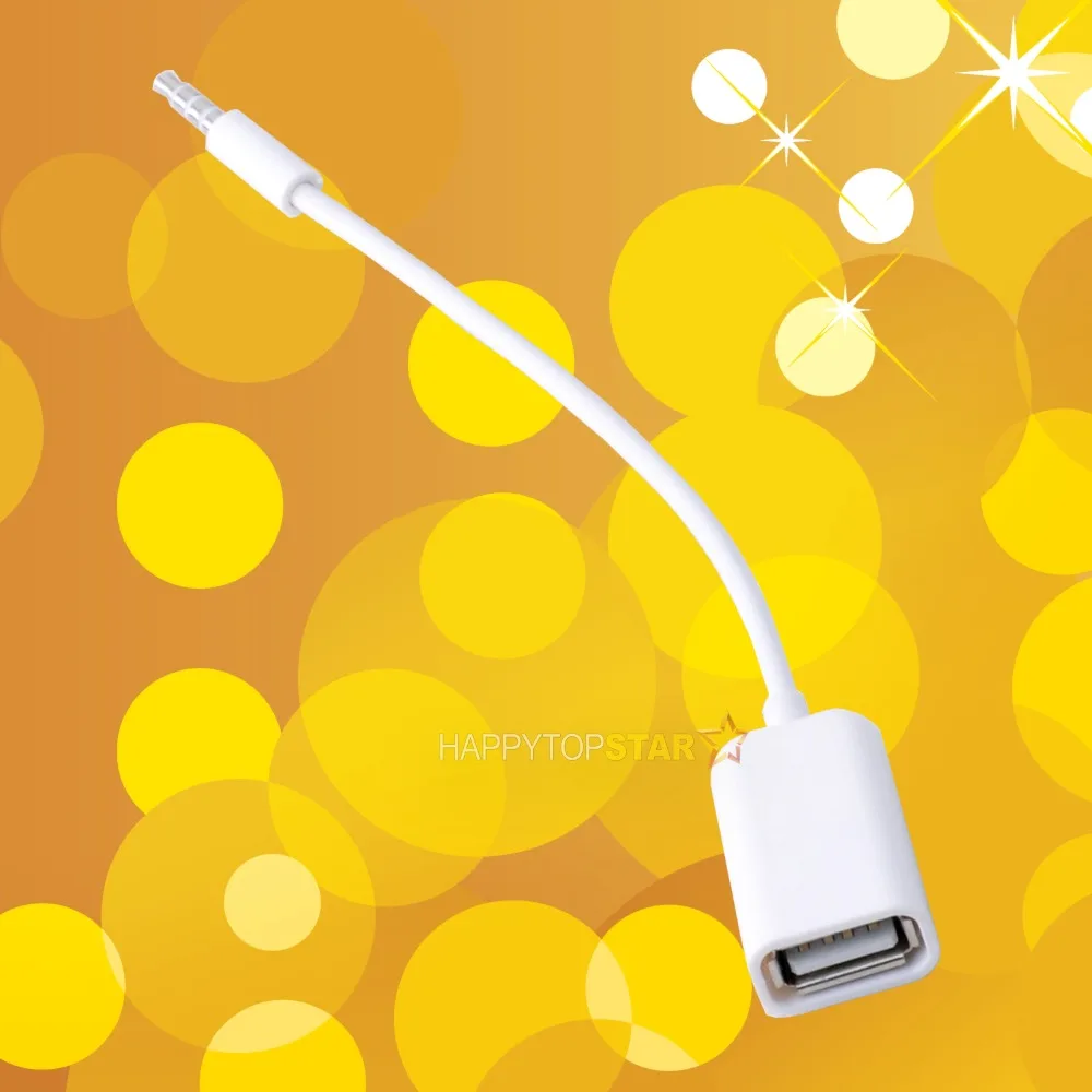 Переходник для наушников AUX 3 5 мм с разъемом USB 2 0 мама адаптер кабеля OTG