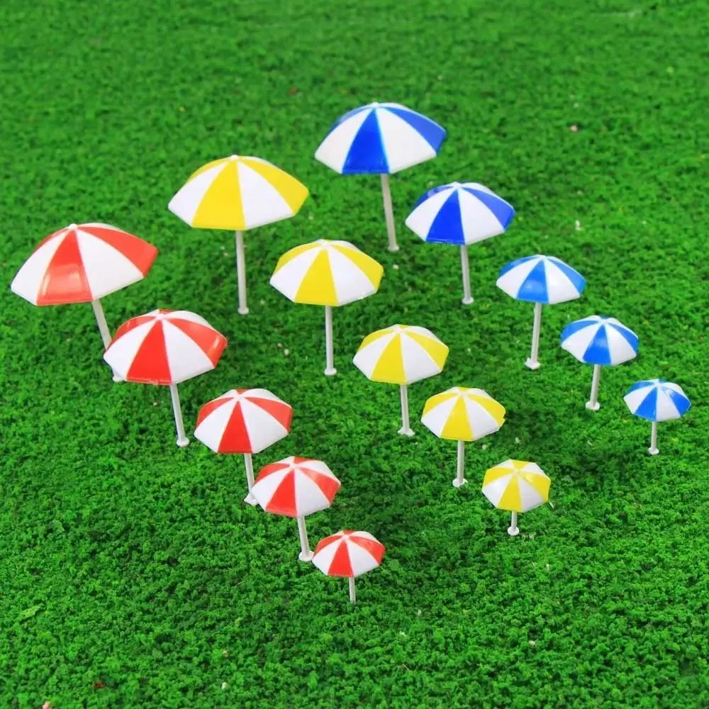 

24pcs Model Train Railway Sun Umbrella Parasol 1:50-1:200 O OO TT N Z Scale Garden Sea Beach TYS11 Plastic Model Umbrella