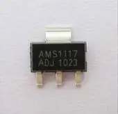 

FREE SHIPPING 100PCS/LOT 100% NEW AMS 1117-ADJ AMS1117 VOLTAGE REGULATOR IC AMS1117-ADJ
