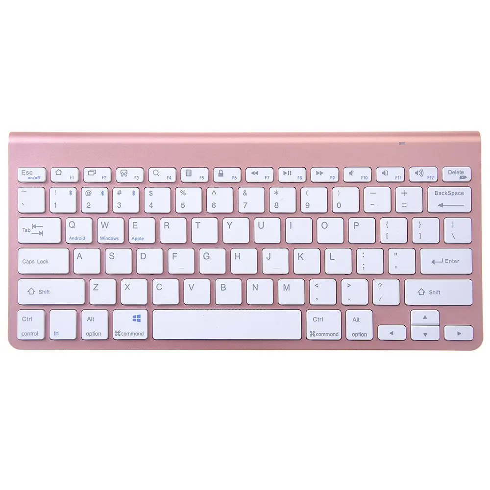 

Bluetooth Wireless Keyboard Ultraslim Portable Quiet Bluetooth 3.0 Keyboard Rechargeable Wireless Keyboard for Android/Windows