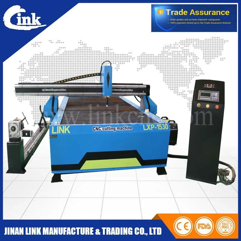 JNLINK brand low cost LXP1530 cnc plasma cutter with arc torch height