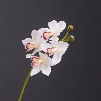 

Simulation Flower Modern Minimalist Living Room Table Decoration Flower Fake Flower 4 Head Simulation East Asian Orchid Leaves