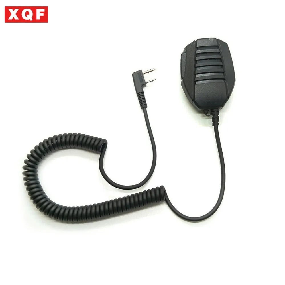 XQF 2 Pin PTT Динамик! Микрофон K24 микрофон для BAOFENG UV-5R 5RA/B/C/D/E UV-3R+ kenwood рация с бесплатной доставкой