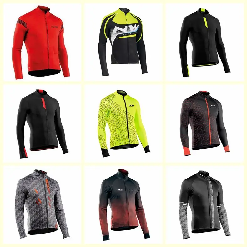 

2019 NW Northwave Cycling Jersey Long Sleeve MTB Bicycle Cycling Clothing Mountain Bike U62407