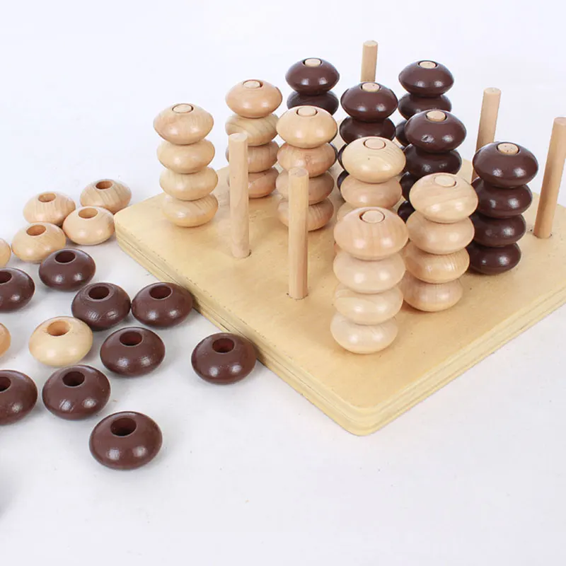 Montessori juguetes educativos para niños juguetes juego de conectar cuatro juego Brinquedos Montessori Educativo MA0164H Montessori juguetes educativos para niños juguetes juego de conectar cuatro juego Brinquedos Montessori Educativo MA0164H