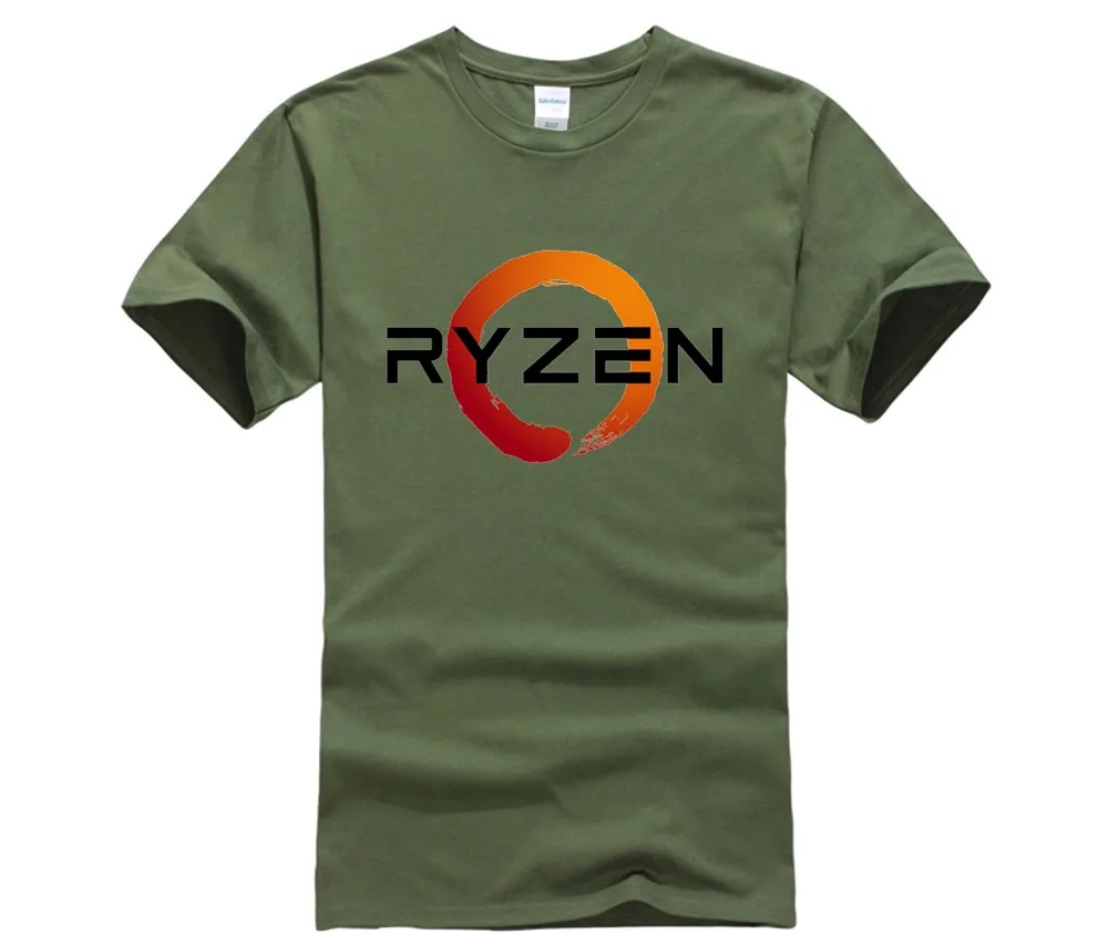 PC CP Uprocessor AMD RYZEN T Shirt geek programmer tees Gaming camiseta font b Computer b