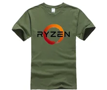 PC CP Uprocessor AMD RYZEN T Shirt geek programmer tees Gaming camiseta font b Computer b
