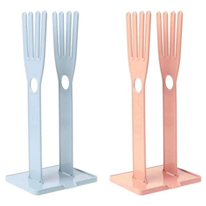 Buy Plastic Kitchen Rubber Gloves Racks Drain Towel