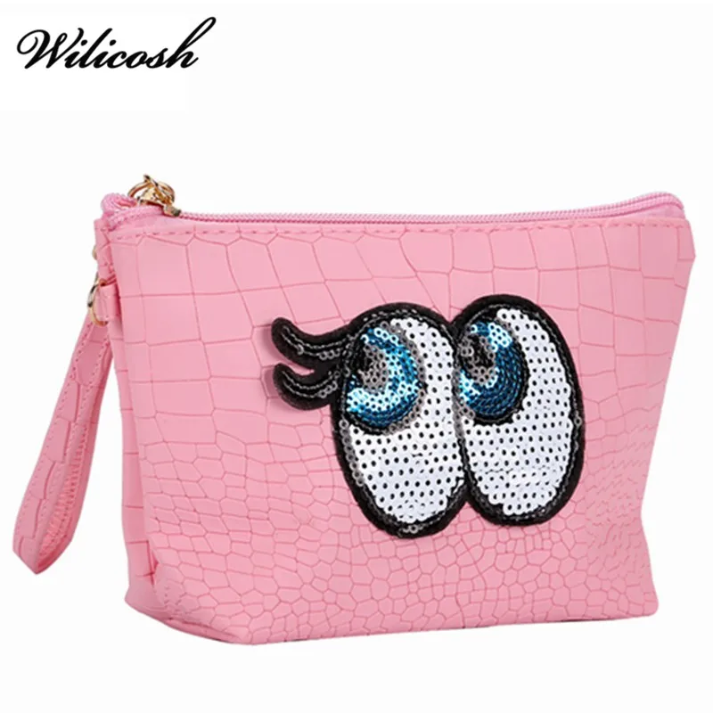 

Cute Cartoon Women Cosmetic Bags For Portable Zipper Make Up Organizer Bag Toiletry Storage Pouch Women Cosmetic Bags CS010
