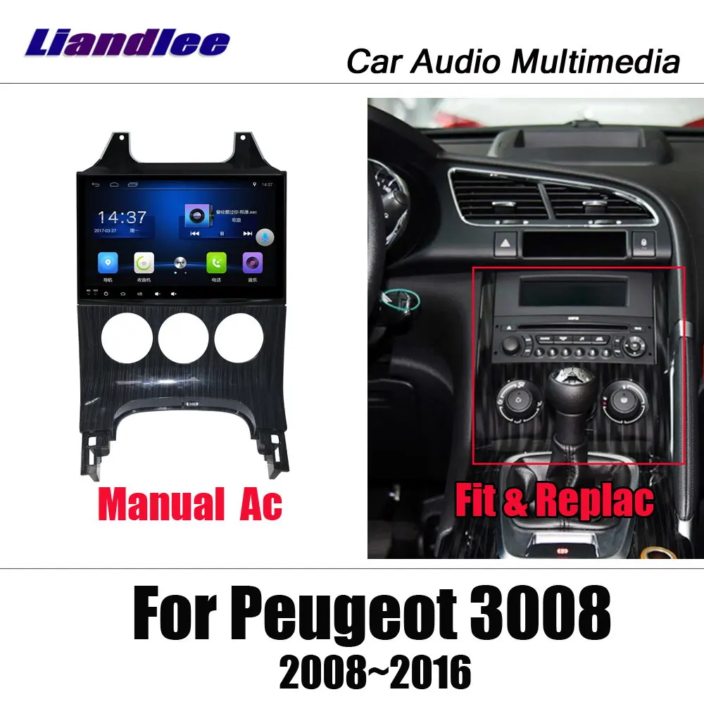 Liandlee Android 8,1 2+ 32G для peugeot 3008 2008~ автомобильный стерео экран Видеокамера BT Carplay карта gps-навигатор мультимедиа