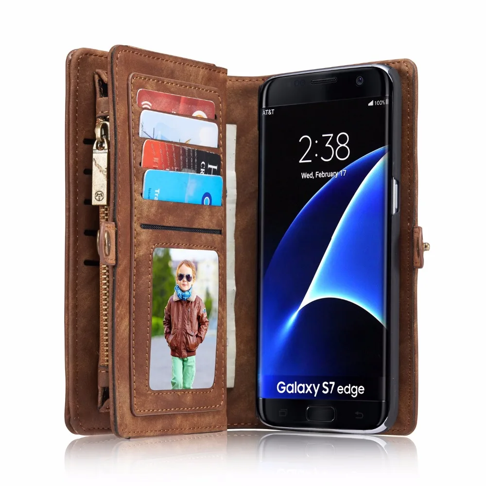 CaseMe Luxury Wallet Case for Samsung font b Galaxy b font font b S8 b font