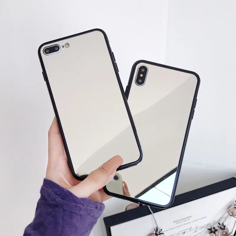 

Silicone makeup mirror case for Samsung galaxy S10 S9 S8 S7 j4 J6 A8 A9 A6 Plus A50 A70 A30 m10 A10 J5 J7 Prime A5 A7 2017 cover