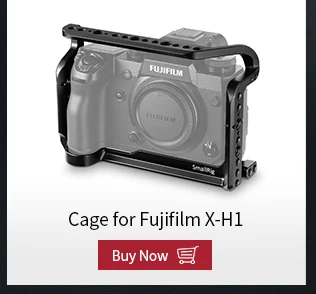 SmallRig Защитная клетка для камеры Fujifilm X-H1 с Bulit-in NATO Rails Arca швейцарская тарелка-2123