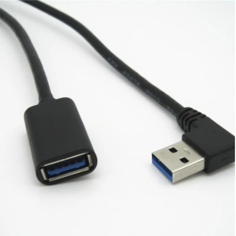 10 шт. 90 градусов угол USB 3,0 удлинитель мужчин и женщин Кабель-адаптер шнур 30 см