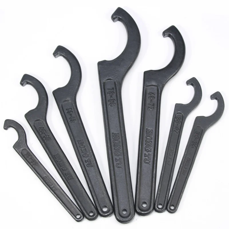 

High quality wrench round nut adjustable hook spanner2-26/28-32/34-36/38-42 motorcycle repair tools Hand tool