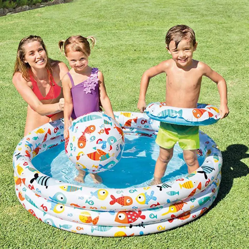 Портативный Крытый открытый детский бассейн подушка воздуха детская надувная Ванна Круглый Бассейн летние игрушки для бассейна