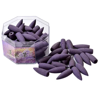 

2017 * 70pcs Smoke Tower Cones Bullet Backflow Incense Hollow Cone Lavender parfum