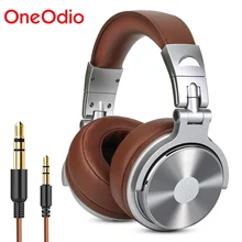 Oneodio Over Ear Gaming Headset Monitor Headphones With 3.5/6.3mm Audio Jack Deep Bass Hifi DJ Headphones With Stereo Microphone original takstar pro82 pro 82 professional monitor headphones hifi headset for stereo pc recording k song game bass adjustable