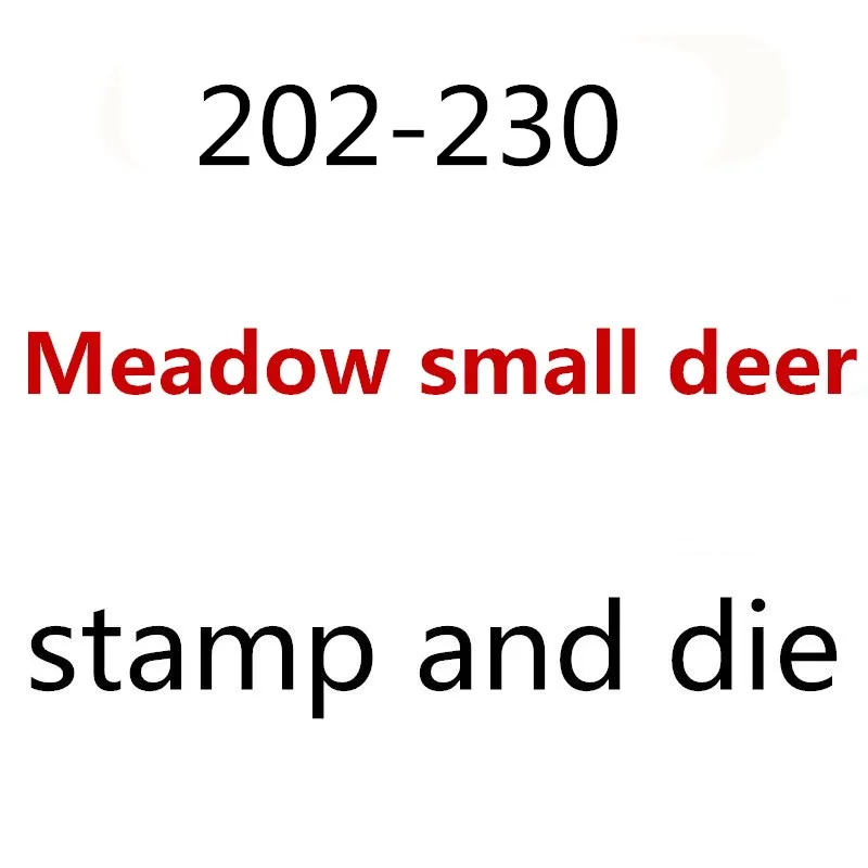

202-230 Meadow small deer clear stamps and metal cutting dies Photos please contact me