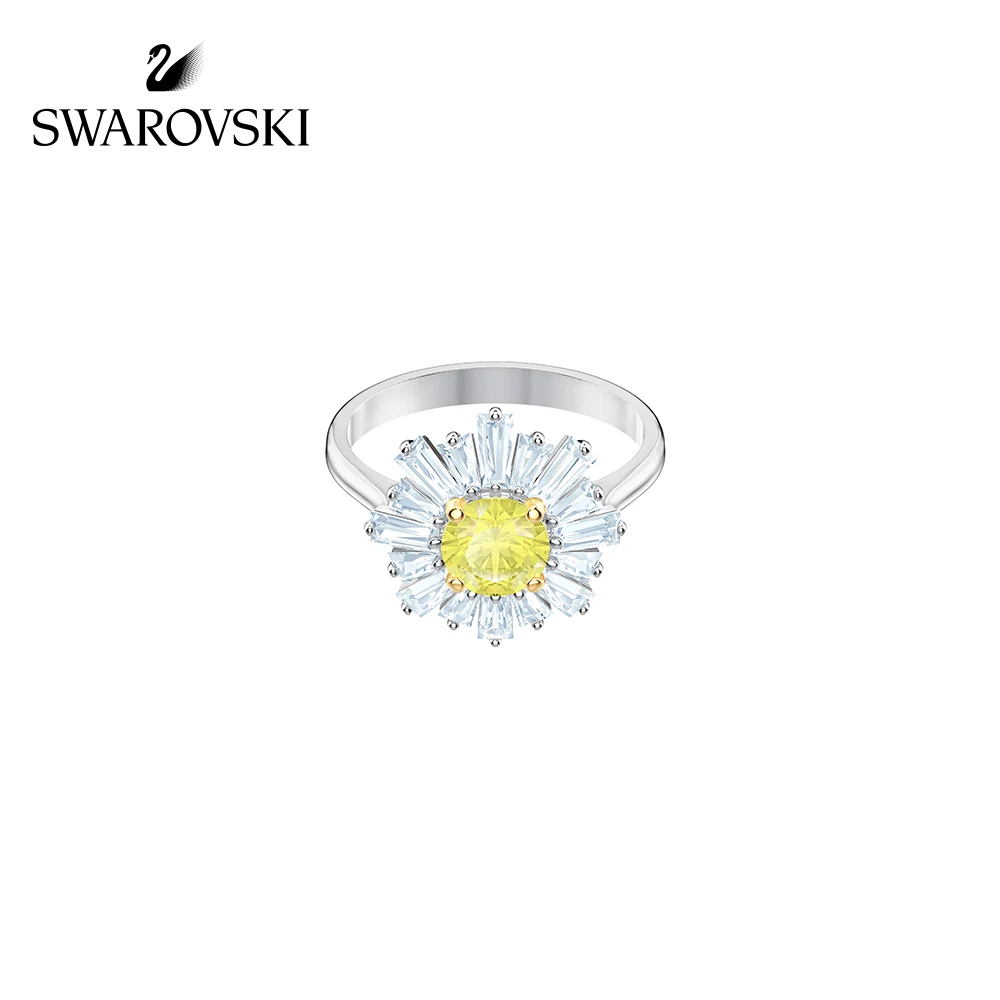 

Original Genuine Swarovski SUNSHINE Sun pattern ring woman crystal ring accessories Hand ornament 5482709