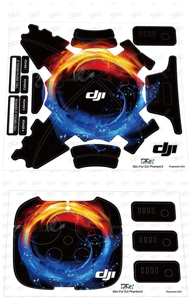 DJI Phantom 3 Waterproof Stickers