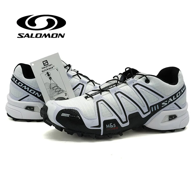 

Salomon Speed Cross 3 Lace-up men sport sneakers White comfortable male jogging shoes Running Shoes size 40-46