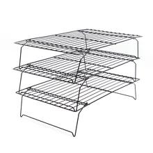 3-х уровневый охлаждающая стойка, 15 7/" X 9 7/8" для запекания печенья, тортов, хлеба, обжиг, гриль-Heavy Duty товарного качества