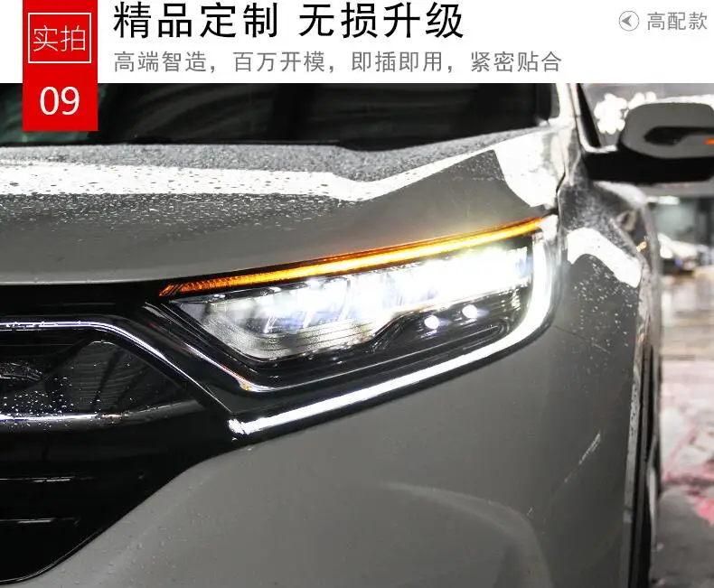 2019y автомобиль bumer головной свет для Honda CR-V CRV фары автомобильные аксессуары все в светодиодный налобный противотуманный фонарь для CR V CRV фары