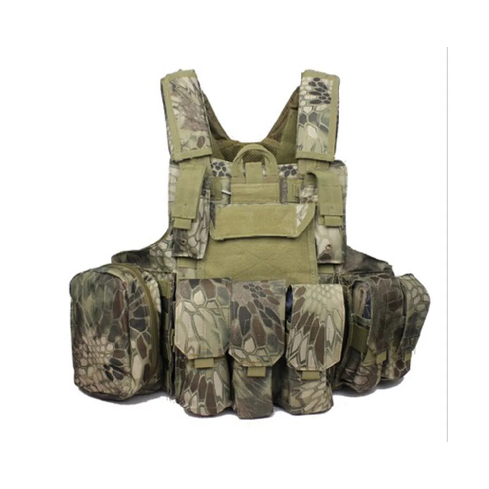 Тактический Жилет Molle, для страйкболла боевой жилет W/подсумок журналов Releasable Armor Plate Carrier Strike жилеты охотничье снаряжение для одежды - Цвет: Kryptek MOUNTAIN