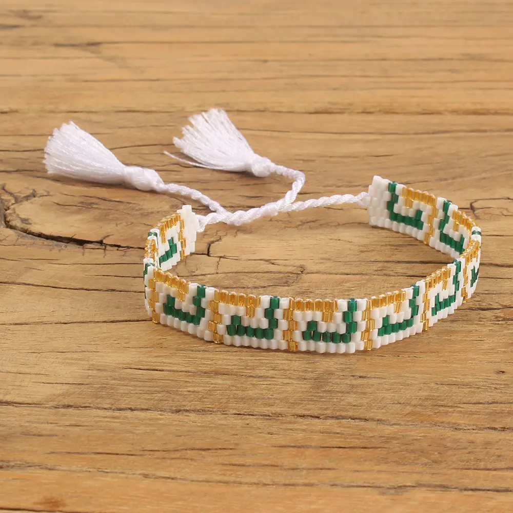 

SHINUSBOHO Handmade Friendship Bracelet Bangle Bohemia Miyuki Bracelet Men Jewelry Women Adjustabole Pulseras Knotted Gifts