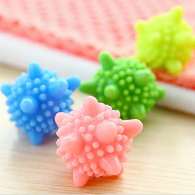 5Pcs Laundry Balls Reusable For Household Washing Machine Clothes Anti-knot Softener Remove Dirt Clean PVC Solid Washing Balls