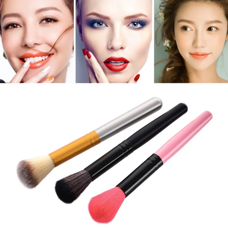 Loose Powder Foundation Brush Makeup Brushes 1PCS Wooden Foundation Cosmetic Brush Women's Fashion beauty tools